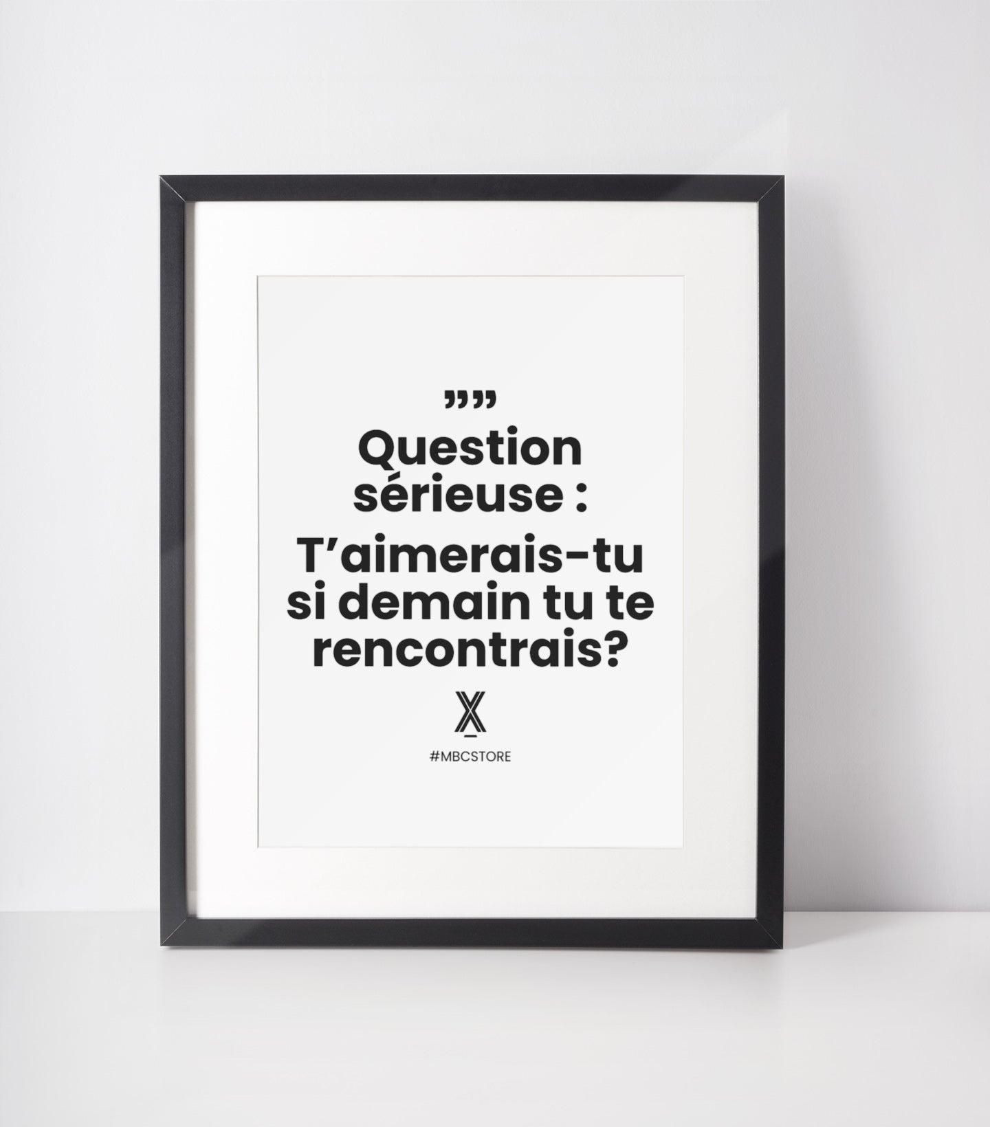 Affiche T'aimerais-tu ? - Image 1