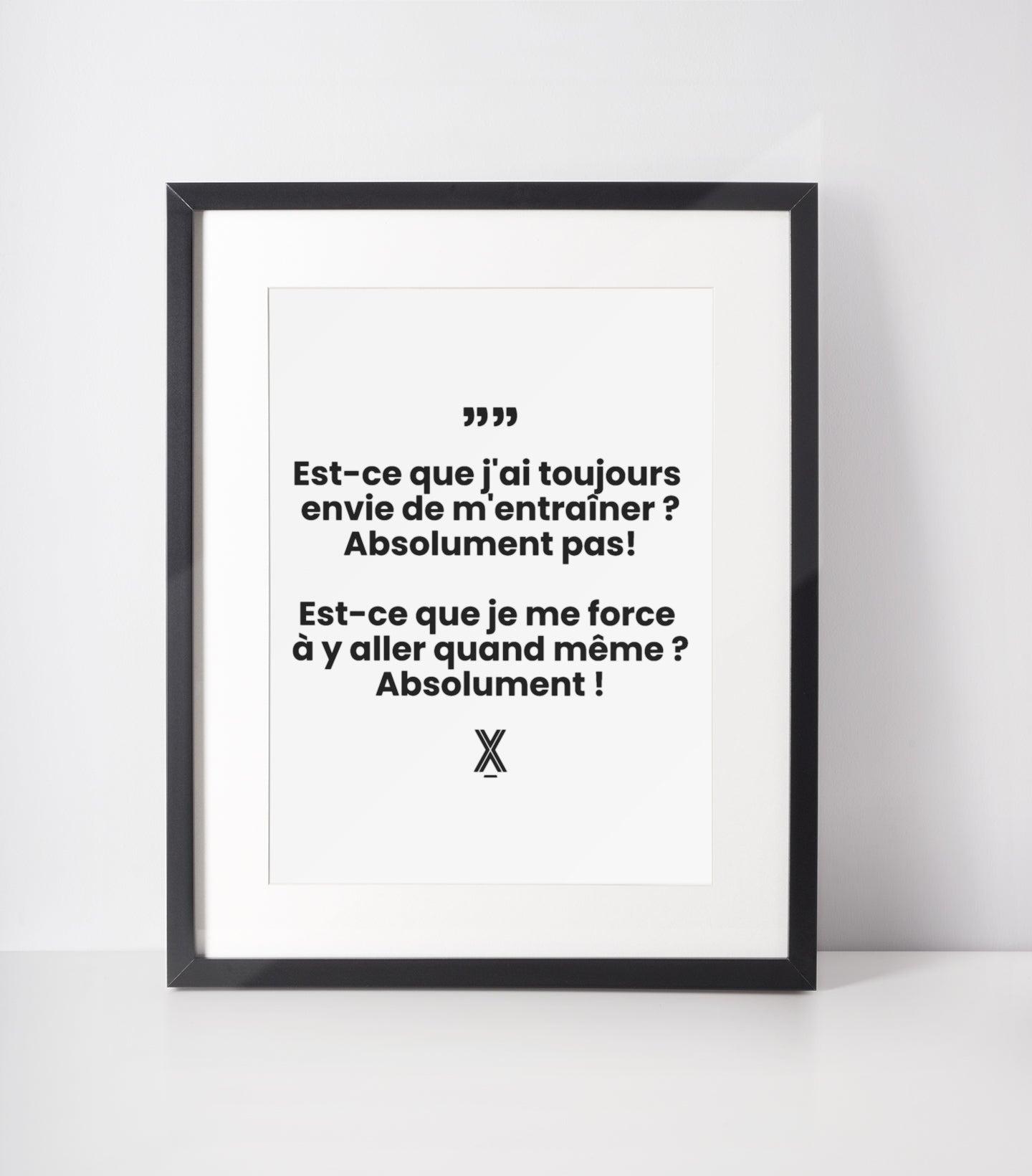 Affiche Aller S'Entraîner Quand Même - Image 1