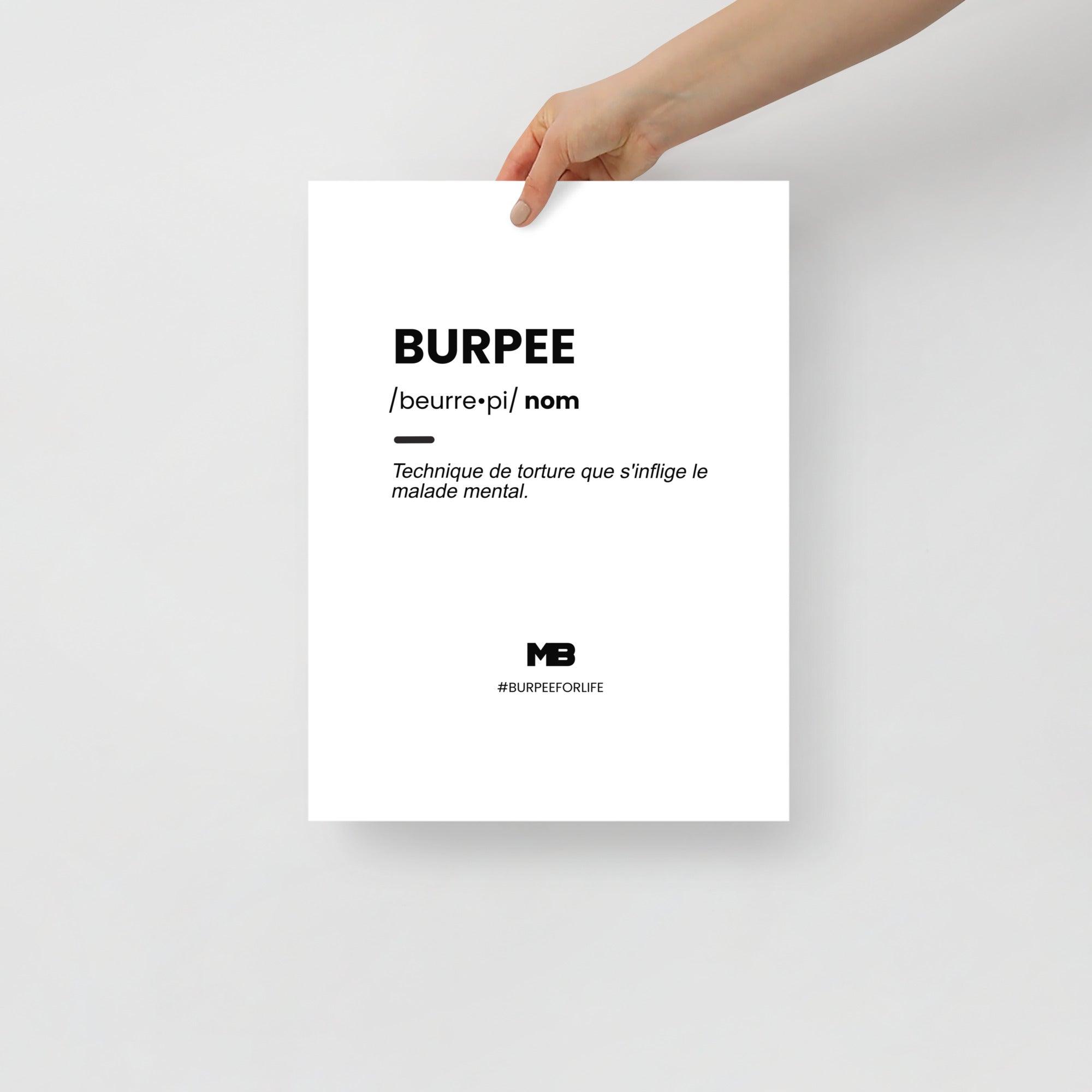 Affiche Burpee - Image 1