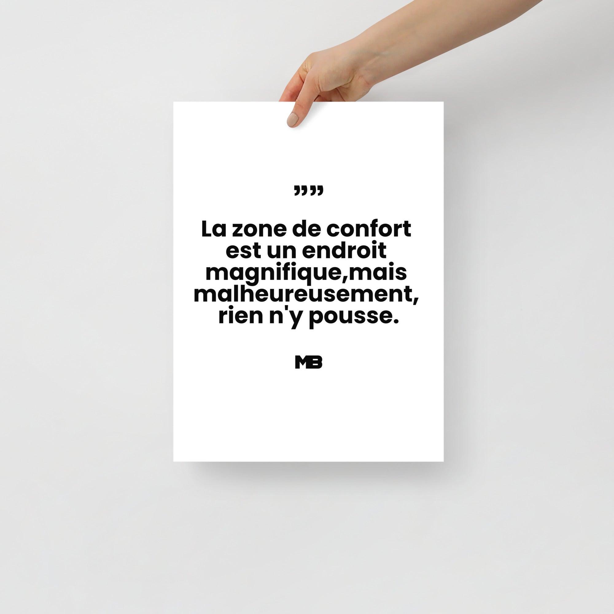Affiche Zone de Confort - Image 1