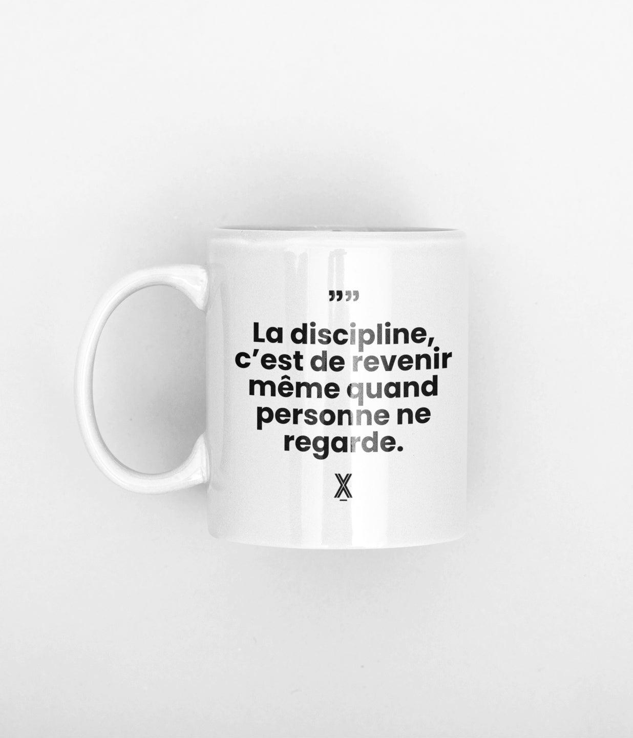 Tasse La Discipline c'est quand tu reviens - Image 1