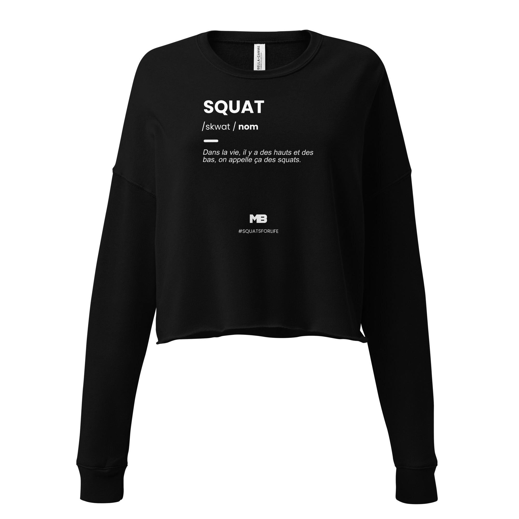 Sweat-Shirt Crop-Top Squat - Image 1